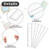 6 Pack Plastic Ruler Set, 30cm Ruler, 20cm 15cm Sizes