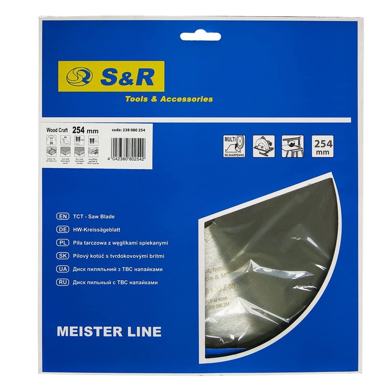 S&R Circular Saw Blade 190 x 30 x 2,4mm 48T
