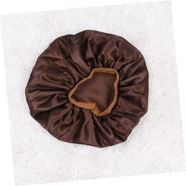 IWOWHERO Extra Large Silk Bonnet Sleep Cap for Long Hair Satin Lined Shower Cap Comfortable and Breathable Fits Women and Ladies