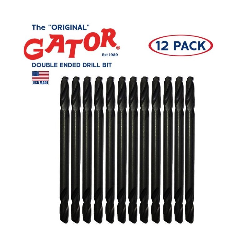 Gator 1/8'' Double End Drill Bit (Pack of 12) (USA