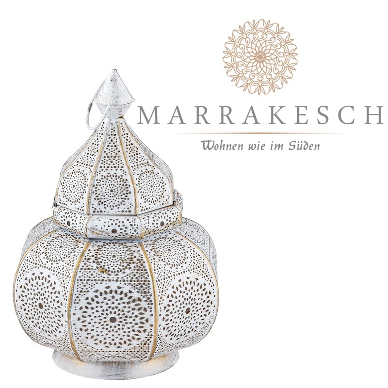 Marrakech Lamp and Lantern in One Metal 30 cm Large