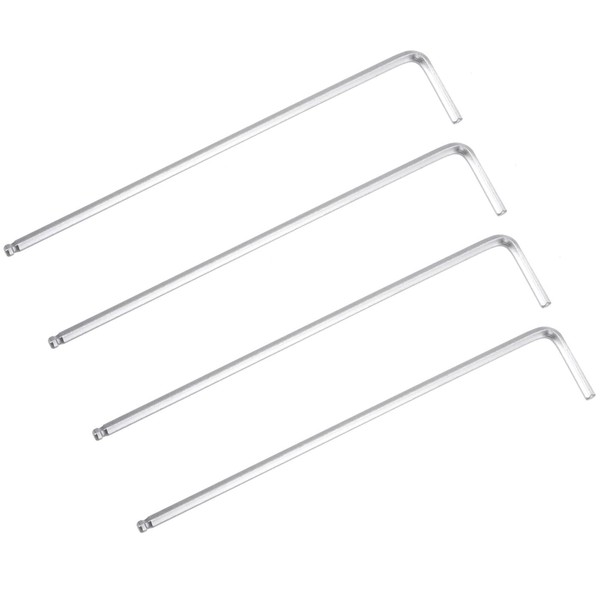 TA-VIGOR 4 Pcs 1/8" Ball End Long Arm L-shaped CR-V