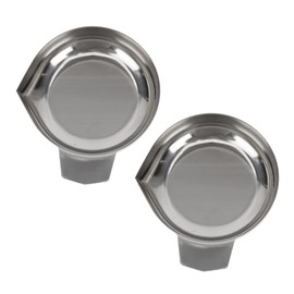 Garneck Pack of 2 Stainless Steel Weighing Bowls for Fine Scales - Precise Scales for Powders - Liquids and Jewellery - Digital Scale Accessories for Laboratory and Kitchen