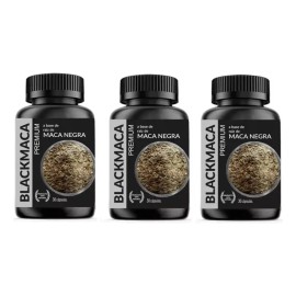 3 Pack Blackmaca Raíz Maca Negra 30 Caps Sfn 3 Pack