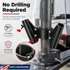 RV Dual Flag Pole Mount for 2" and 2¼" Tongue