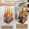 SHILFID Coffee Syrup Organizer Rack,2-Tier Coffee Syrup Stand Holder for