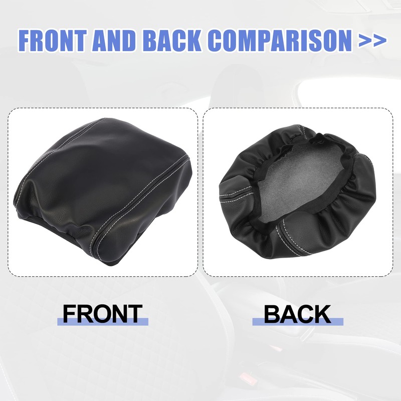 X AUTOHAUX Car Center Console Lid Armrest Seat Box Cover