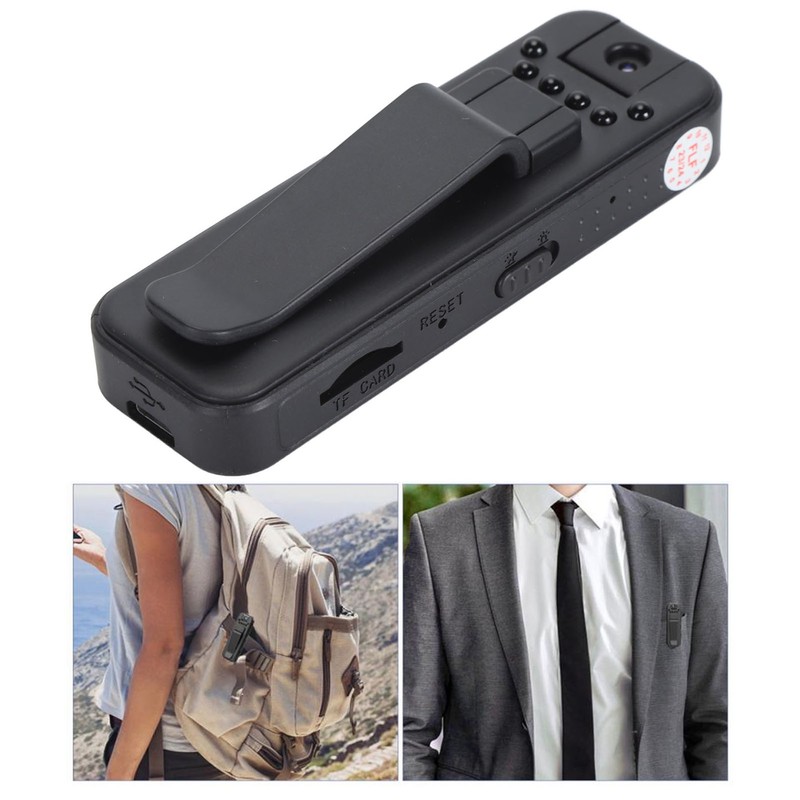 Portable Video Camera Clip On 1080P HD Pocket Video Camera