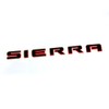 Yoaoo 2Pack OEM Sierra Red Line Emblem 3D Badges Nameplate