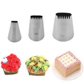 Symphony Wire Tips, Stainless Steel Icing Piping Nozzles For Pastry Fondant Tools (D)