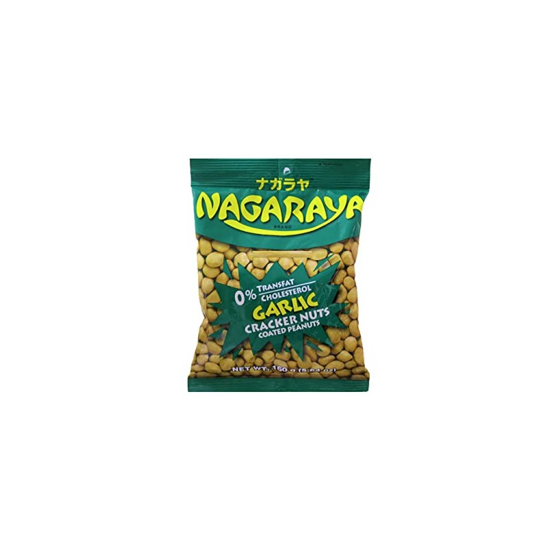 NAGARAYA - GARLIC CRACKER NUTS - 5.64 0Z /160 G