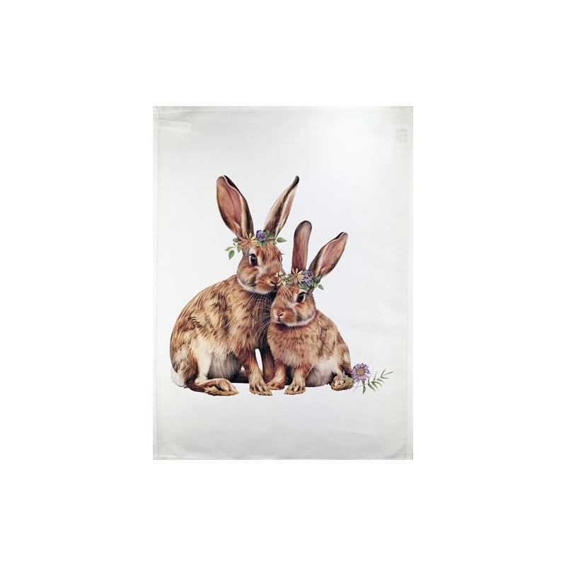 Half a Donkey A Pair of Rabbits large cotton tea