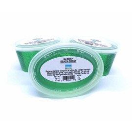 3 Pack of Fresh Clean BEACH GRASS aroma Long Lasting Gel Melts™ for Warmers and Burners PEEL, MELT, ENJOY