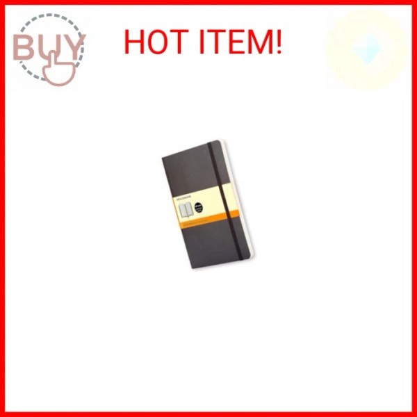 Moleskine Classic Notebook, Soft Cover, Pocket (3.5" x 5.5") Ruled/Lined,