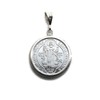 St. Benedict .999 Pure Silver coin on a .925 Sterling