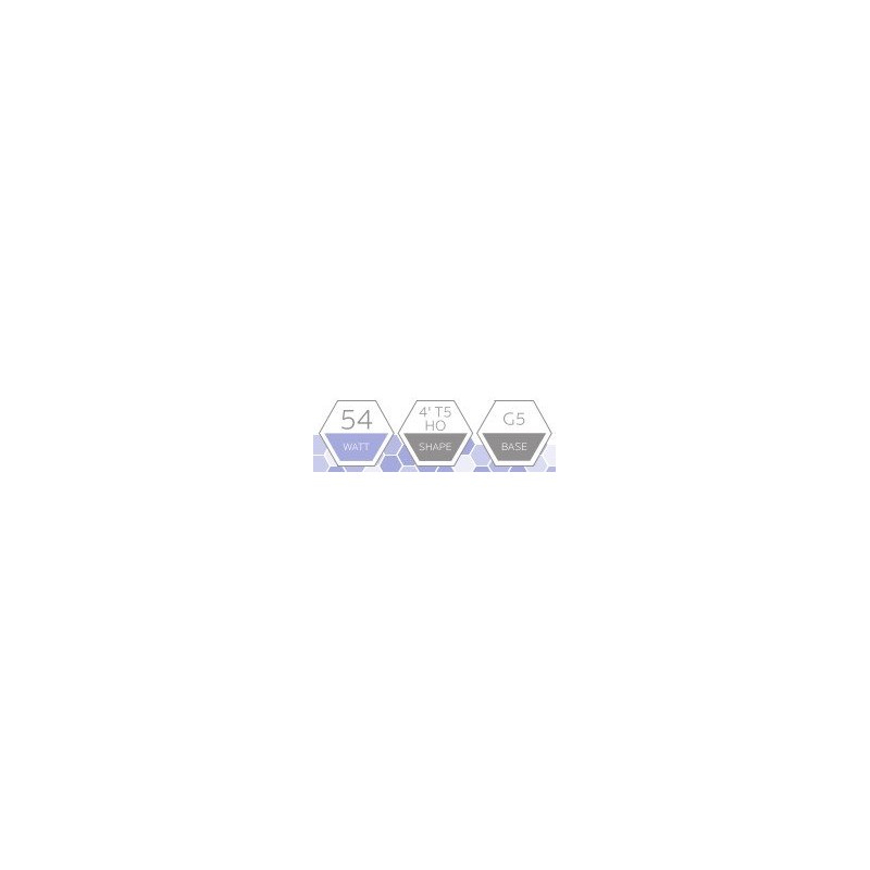 LUXRITE LR20765 (4-Pack) 54-Watt 4 FT T5 High Output Fluorescent
