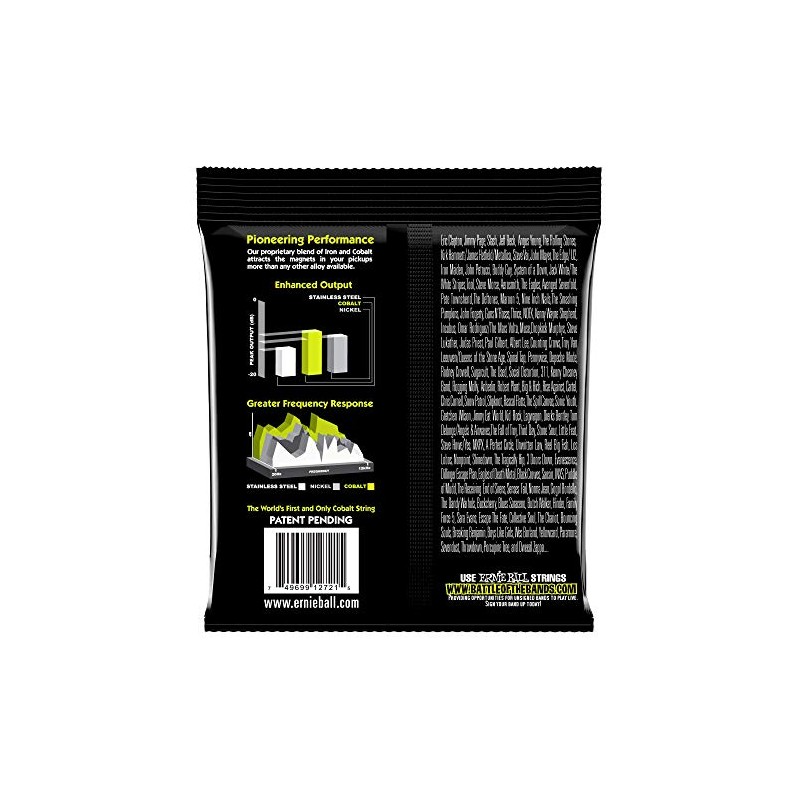 3 PACK Ernie Ball 2728 COBALT Slinky Electric Guitar Strings