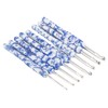 8pcs Crochet Hook Set Blue White Porcelain Printing Hand Polished