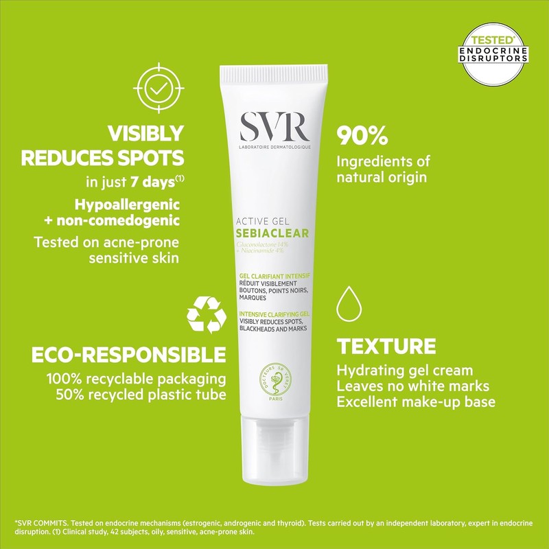 SVR Sebiaclear Active Gel Corrector Anti-Imperfecciones para Piel Grasa y