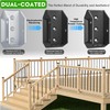 Toscoco 20 Pcs Heavy-Duty Aluminum ADC-12 Deck Railing Bracket Connectors