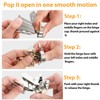 TamBee 1/2 Inch Overlay 175 Degree Cabinet Door Hinges Frameless