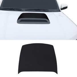 Hood Scoop Vinyl Graphic Overlay Wrap Decal Compatible with 4Runner Trail TRD Offroad Pro 2010-2020 - - Carbon Fiber Black