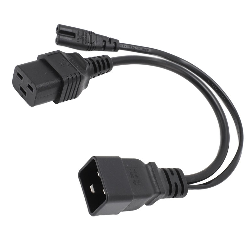 C20 to C7 C19 Y Splitter Power Plug Cord Single