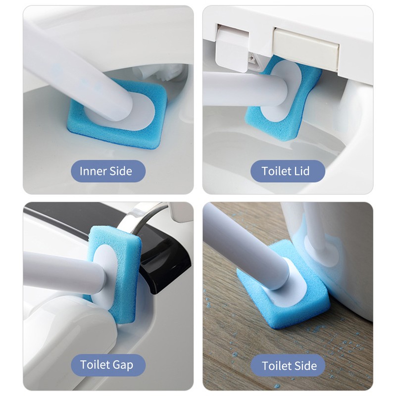 Disposable Toilet Cleaning Brush with 7PCS Refills for Toilet Bowl