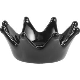LIFKOME Crown Shaped Jewelry Tray Decorative Ceramic Trinket Dish for Rings Earrings Necklaces Storage for Dressers and Nightstands Loved