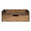 Kate and Laurel Kitt Floating Shelf Side Table with Drawer,