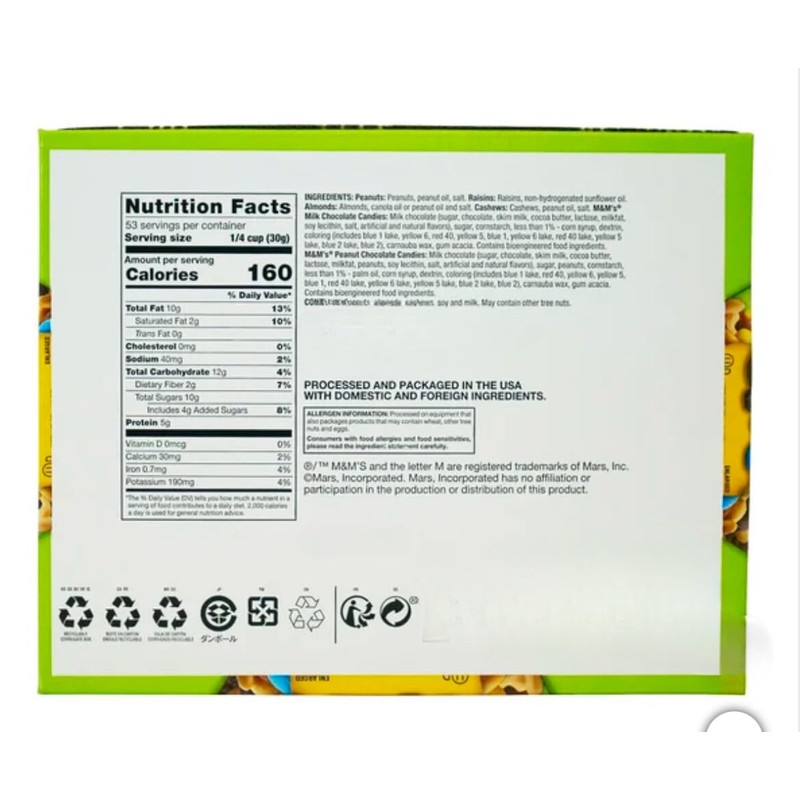 Trail Mix Snack Packs - Peanuts, Almonds, Cashews, Raisins, Chocolate,