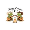 Banjo Frogs Playing Guitar Vinyl Sticker Decal 5x5 inches Camper
