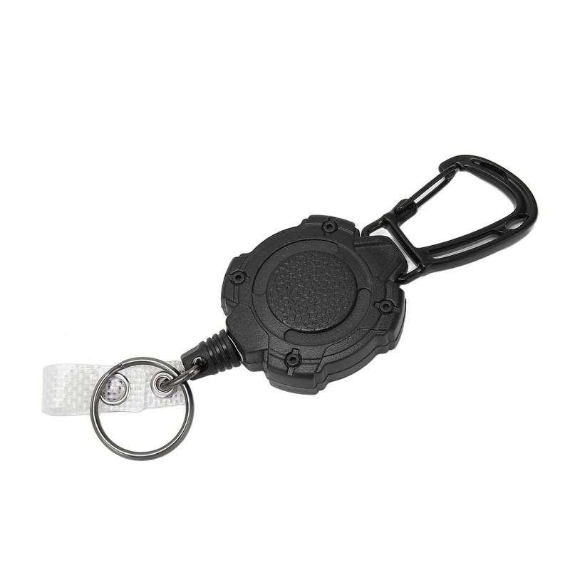2 PCS Retractable Key Chain High Resiliency 31.5in Frosted Shell