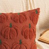 EMEMA Fall Embroidered Pumpkin Throw Pillow Covers 18x18 Set of
