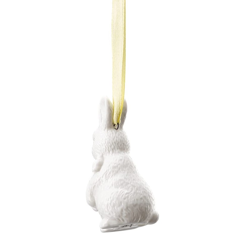 Easter Pendant White Rabbit Standing