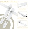 Bwintech UPVC Door Handle, White, 92mm Backset, 122mm Screw Spacing,