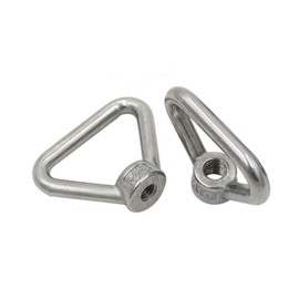 4Pack M8 Triangle Eye Nut 304 Stainless Steel, Ring Lifting Eye Nuts, Eyelets