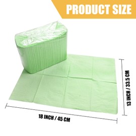 PEPAX Dental Bibs - Pack of 50 Tattoo Dental Bibs 45.5 x 33 cm 3-Layer Waterproof Tattoo Tablecloths Tray Clean Pad Multi-Purpose Green Tattoo Bibs