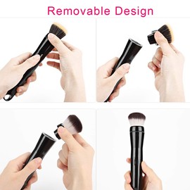 Electric Make Up Brush, Rotating Make Up Brush, Foundation Brush Make Up Brushes Electric Make Up Brush Automatic Rotating Make Up Brush With Foundation And Rouge Brush Heads