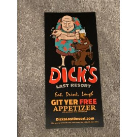 Dick’s Last Resort Brochure Las Vegas Excalibur Hotel Pamphlet Flyer