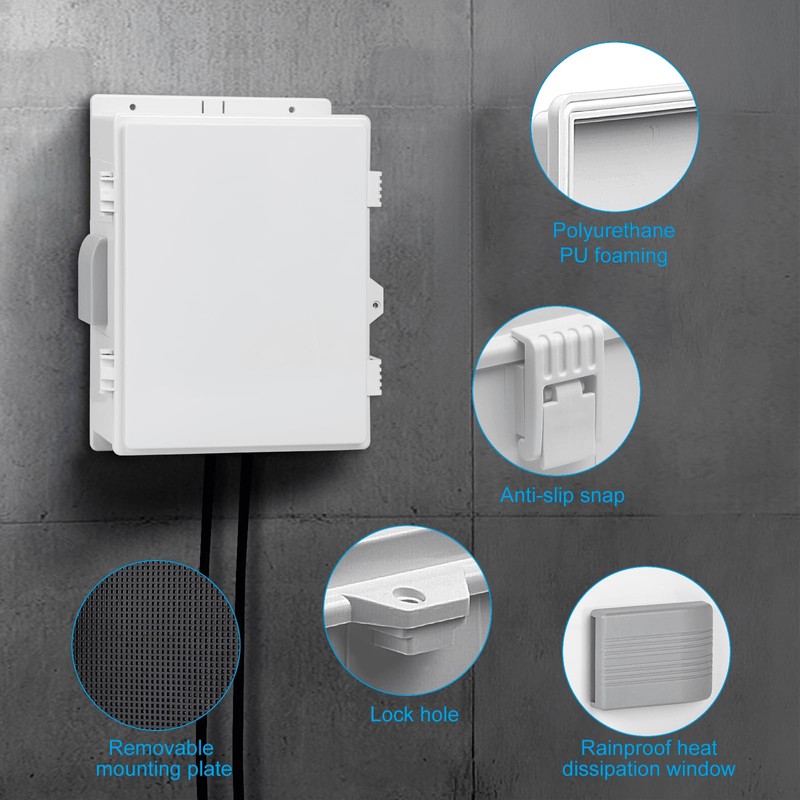 CQENPR Outdoor Waterproof Electrical Junction Box, ABS Water Resistant Enclosure
