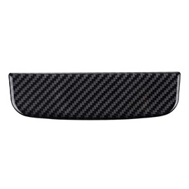 MICOOS Car Carbon Fiber Rear Storage Box Cover Interior Trim Decoration Accessories for Ford Mustang 2015 2016 2017 2018 2019 2020 Black