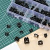 Keadic 84Pcs Black Snap-in Cage Nuts, M4 M5 M6 M8
