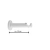 MDEKOR Wall Bracket 1-Track White Glossy P Wall Bracket with