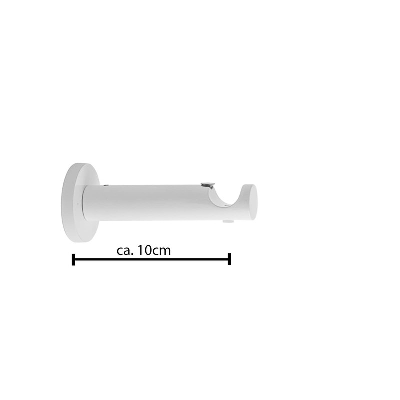 MDEKOR Wall Bracket 1-Track White Glossy P Wall Bracket with