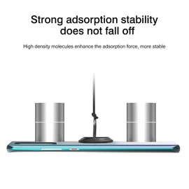 [2 Pack] U-Shaped Sparkling Cell Phone Ring Holder Stand,360 Degree Rotation and 90 DegreeAdjustable Finger Ring Kickstand with Polished Metal Phone Grip (Black)