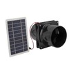 Solar Exhaust Fan Round Pipe, 10W 12V Solar Panel Ventilation