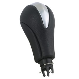 APPERFiT Gear Shift Knob for Automatic Transmission Gear Shifter 34910-JK03A Compatible with Infiniti EX35 FX35 FX50 G25 G35 G37 Q60 QX50 QX56 QX70 Black & Silver