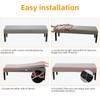 Fuloon Waterproof Dining Bench Cover, Removable Bench Slipcover Washable Bench