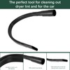 25"Crevice Hose Vacuum Attachment,Flexible Crevice Tool for Dryer Vent Clean,Flexible